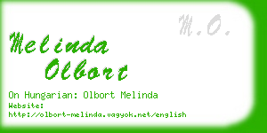 melinda olbort business card